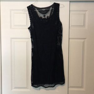 Navy lace dress